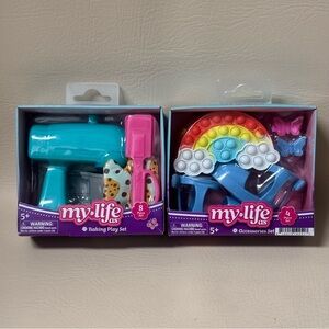My Life As Baking Play Set & Pop Bag & Blue Shoe Accessories Bundle